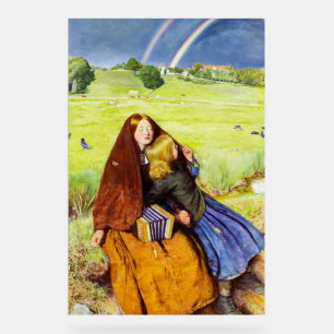 Het Blinde Meisje van John Everett Millais Acryl Bord