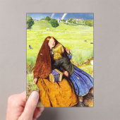 Het Blinde Meisje van John Everett Millais Acryl Uitnodigingen (Insitu (Draagbaar))