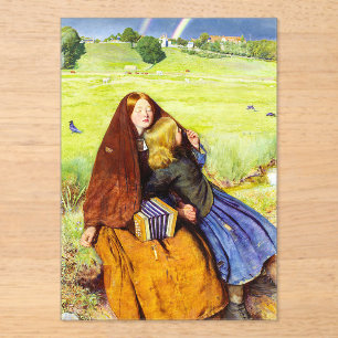 Het Blinde Meisje van John Everett Millais Acryl Uitnodigingen