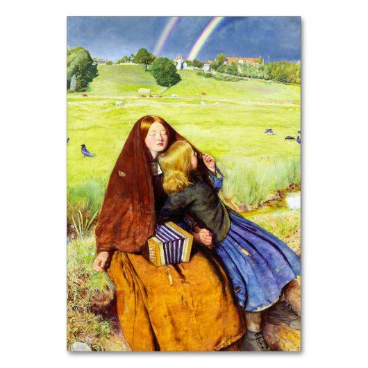 Het Blinde Meisje van John Everett Millais Kaart (Voorkant)