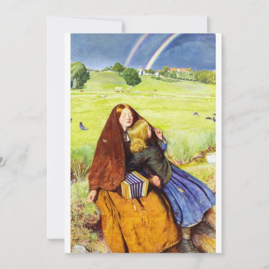Het Blinde Meisje van John Everett Millais Kaart (Voorkant)