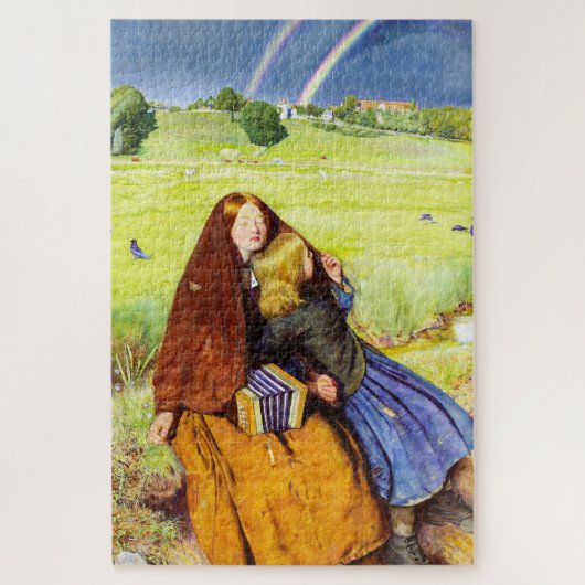 Het Blinde Meisje van John Everett Millais Legpuzzel (Verticaal)