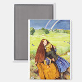Het Blinde Meisje van John Everett Millais Magneet (Voorkant / Achterkant)