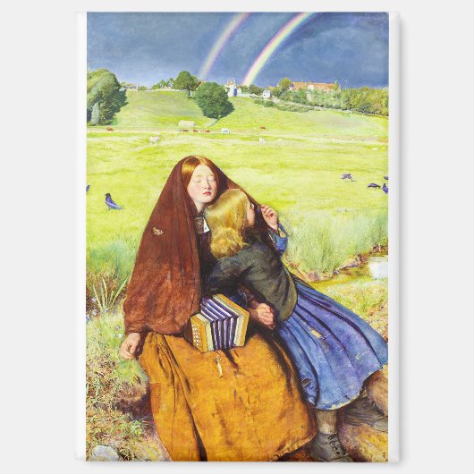 Het Blinde Meisje van John Everett Millais Magneet (Voorkant)