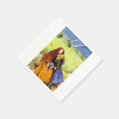 Het Blinde Meisje van John Everett Millais Servet (Hoek)