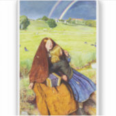 Het Blinde Meisje van John Everett Millais Sticker (Voorkant)