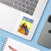 Het Blinde Meisje van John Everett Millais Sticker (Laptop met iPhone)