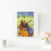 Het Blinde Meisje van John Everett Millais Vierkante Klok (Huis)