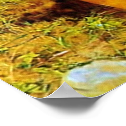 Het blindenmeisje ~ John Everett Millais Poster (Hoek)