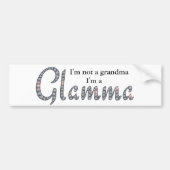 Het bling ontwerp van Glamma Bumpersticker (Voorkant)