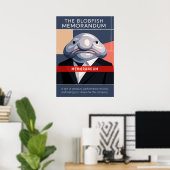 Het Blobfish Memorandum Kunst Poster (Thuiskantoor)
