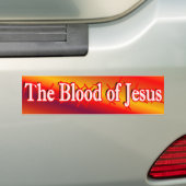 Het bloed van Jezus Bumpersticker (Op auto)