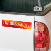 Het bloed van Jezus Bumpersticker (Op Truck)