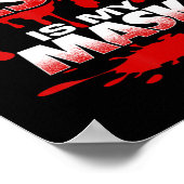 Het bloed van Jezus is mijn Masker T-ShirtBold Des Poster (Hoek)