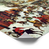 Het bloedbad bij de infecties, door Bruegel d. Ä.  Poster (Hoek)