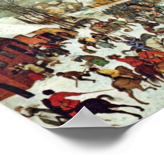Het bloedbad bij de infecties, door Bruegel d. Ä.  Poster (Hoek)
