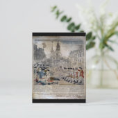 Het bloedbad in Boston door Paul Revere 1770 Briefkaart (Staand voorkant)