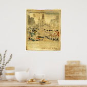 Het bloedbad in Boston door Paul Revere Poster (Keuken)