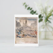 Het bloedbad in Boston Paul Revere King Street Briefkaart (Staand voorkant)