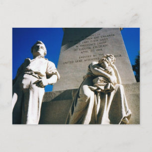 Het bloedbad van 20 april 1914 met de historische  briefkaart