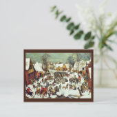 Het bloedbad van de besmettingen, door Bruegel D.  Briefkaart (Staand voorkant)