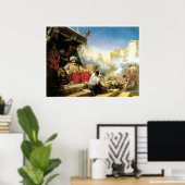 Het bloedbad van de Mamelukes bij de Citadel Poster (Thuiskantoor)