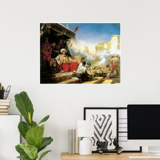 Het bloedbad van de Mamelukes bij de Citadel Poster (Thuiskantoor)