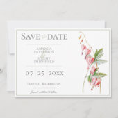 Het bloeden Harten sparen de Datum Save The Date (Voorkant)