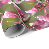 Het bloeden Redbud met Ladybug Cadeaupapier (Rol Hoek)