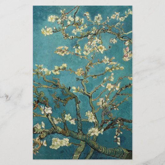Het bloeden van de amandelboom door Vincent van Go Briefpapier (Voorkant)