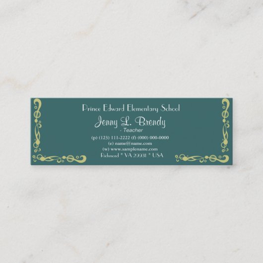 Het bloeden van de amandelboom door Vincent van Go Mini Visitekaartje (Voorkant)