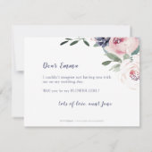 Het bloeien van botanische roze word mijn bloemmei kaart (Achterkant)