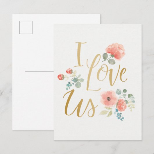 Het bloeien Wit | I van de Verrukking houdt van Briefkaart (Voorkant / Achterkant)