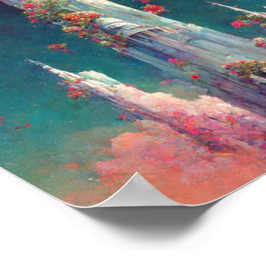 Het bloeiende Poster van de Kunst Fantasy van de t (Hoek)