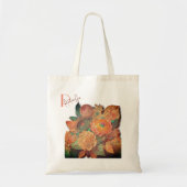 Het bloemboeket - Houtschilderij Tote Bag (Voorkant)