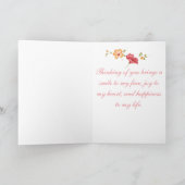 Het bloemen Denken aan u Kaart (Binnen)