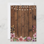 Het bloemen Hout van de Waterverf van de Partij Kaart (Achterkant)