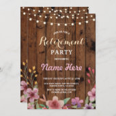 Het bloemen Hout van de Waterverf van de Partij Kaart (Voorkant / Achterkant)