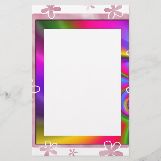 HET BLOEMEN LIJST VAN DE FOTO BRIEFPAPIER (Voorkant)