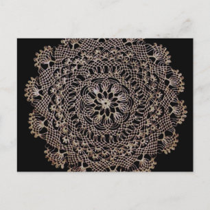 Het bloemen Patroon van het Kant Briefkaart