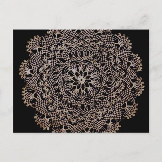 Het bloemen Patroon van het Kant Briefkaart (Voorkant)