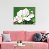 Het bloemen van de muur van het schilderschilderij canvas afdruk (Insitu (Woonkamer))
