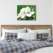 Het bloemen van de muur van het schilderschilderij canvas afdruk (Insitu (Slaapkamer))