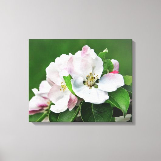 Het bloemen van de muur van het schilderschilderij canvas afdruk (Voorkant)