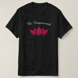 Het bloemen van roze Lotus Water Lily wordt aanged T-shirt