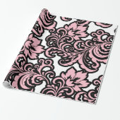 Het bloemen Verpakkende Document van het Patroon Cadeaupapier (Uitgerold)