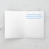 Het bloemen Wenskaart van Afstuderen Kaart (Binnen)