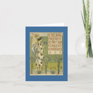 Het bloemen Wenskaart van de Fantasie Kaart