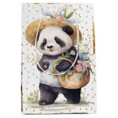 Het bloemenavontuur van Panda Medium Cadeauzakje (Voorkant)