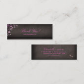 Het Bloemenroze van de Vlinder van de salon Mini Visitekaartje (Voorkant / Achterkant)